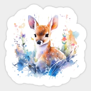 baby deer Sticker